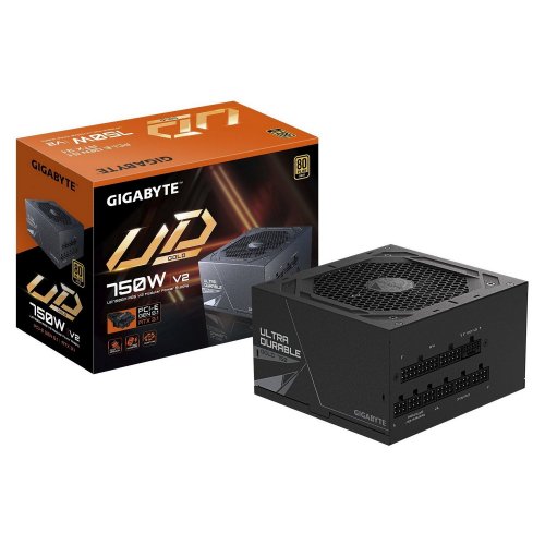 Уценка блок питания Gigabyte UD750GM PG5 V2 750W (GP-UD750GM PG5 V2) Black (Вскрытая упаковка, 836529) купить в Украине: Киев, Днепр, Харьков, Одесса  | Проверка совместимости, низкая цена, отзывы, характеристики от TELEMART фото