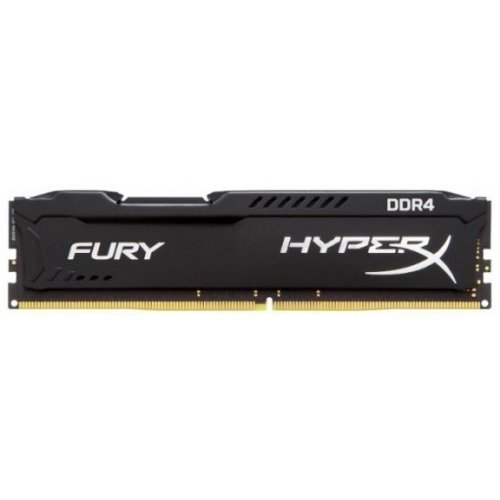 Озу Kingston DDR4 4GB 2666Hz HyperX FURY Black (HX426C15FB/4) (Восстановлено продавцом, 836590) купить в Украине: Киев, Днепр, Харьков, Одесса  | Проверка совместимости, низкая цена, отзывы, характеристики от TELEMART фото