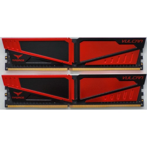 Озу Team DDR4 8GB (2x4GB) 2666Mhz T-Force Vulcan Red (TLRED48G2666HC15BDC01) (Восстановлено продавцом, 836594) купить в Украине: Киев, Днепр, Харьков, Одесса  | Проверка совместимости, низкая цена, отзывы, характеристики от TELEMART фото