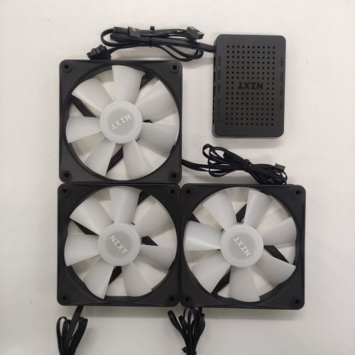 Кулер для корпуса NZXT F120 RGB Core Triple Pack (RF-C12TF-B1) Matte Black (Восстановлено продавцом, 836800) купить в Украине: Киев, Днепр, Харьков, Одесса  | Проверка совместимости, низкая цена, отзывы, характеристики от TELEMART фото