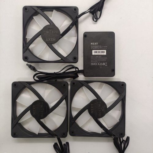 Кулер для корпуса NZXT F120 RGB Core Triple Pack (RF-C12TF-B1) Matte Black (Восстановлено продавцом, 836800) купить в Украине: Киев, Днепр, Харьков, Одесса  | Проверка совместимости, низкая цена, отзывы, характеристики от TELEMART фото