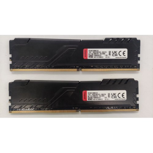 Озу Kingston DDR4 32GB (2x16GB) 3600Mhz FURY Beast Black (KF436C18BBK2/32) (Восстановлено продавцом, 836816) купить в Украине: Киев, Днепр, Харьков, Одесса  | Проверка совместимости, низкая цена, отзывы, характеристики от TELEMART фото