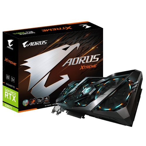 Відеокарта Gigabyte GeForce RTX 2080 Ti AORUS XTREME 11264MB (GV-N208TAORUS X-11GC) (Відновлено продавцем, 836819) купити в Україні: Київ, Львів, Хмельницький, Тернопіль, Івано-Франківськ | Перевірка сумісності, низька ціна, відгуки, характеристики від TELEMART фото