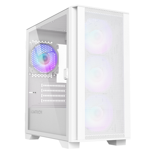 Корпус Montech Air 100 ARGB без БЖ White (Стан нового, 836823) купити в Україні: Київ, Львів, Хмельницький, Тернопіль, Івано-Франківськ | Перевірка сумісності, низька ціна, відгуки, характеристики від TELEMART фото