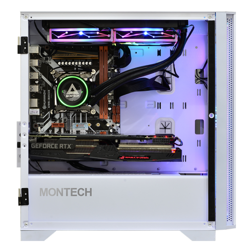 Корпус Montech Air 100 ARGB без БЖ White (Стан нового, 836823) купити в Україні: Київ, Львів, Хмельницький, Тернопіль, Івано-Франківськ | Перевірка сумісності, низька ціна, відгуки, характеристики від TELEMART фото