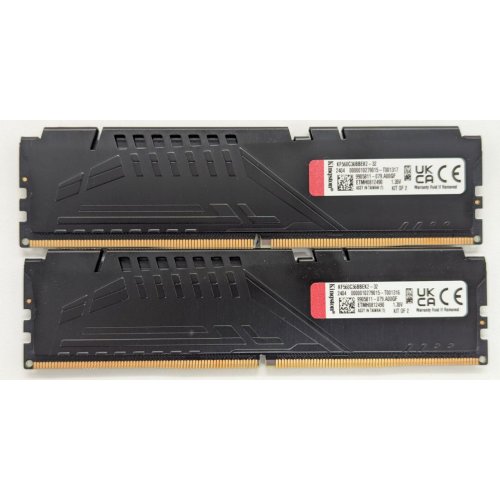 Озу Kingston DDR5 32GB (2x16GB) 6000Mhz FURY Beast (KF560C36BBEK2-32) (Восстановлено продавцом, 836847) купить в Украине: Киев, Днепр, Харьков, Одесса  | Проверка совместимости, низкая цена, отзывы, характеристики от TELEMART фото