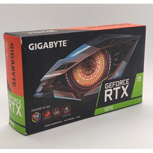 Відеокарта Gigabyte GeForce RTX 3070 Gaming OC 8192MB (GV-N3070GAMING OC-8GD 2.0) (Відновлено продавцем, 836861) купити в Україні: Київ, Львів, Хмельницький, Тернопіль, Івано-Франківськ | Перевірка сумісності, низька ціна, відгуки, характеристики від TELEMART фото