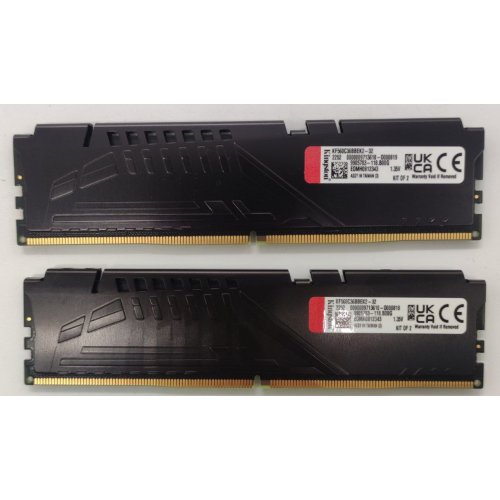 Озу Kingston DDR5 32GB (2x16GB) 6000Mhz FURY Beast (KF560C36BBEK2-32) (Восстановлено продавцом, 836869) купить в Украине: Киев, Днепр, Харьков, Одесса  | Проверка совместимости, низкая цена, отзывы, характеристики от TELEMART фото