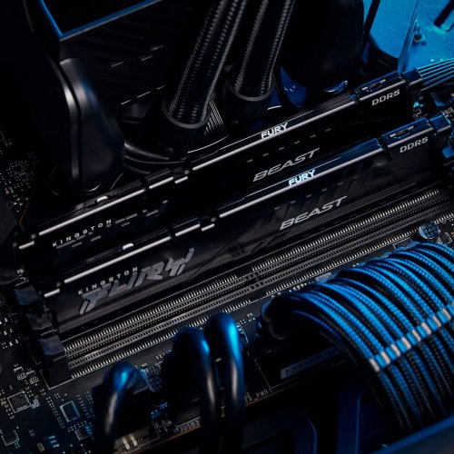 Уценка озу Kingston DDR5 64GB (2x32GB) 6000Mhz FURY Beast Black (KF560C30BBK2-64) (Вскрытая упаковка, 837052) купить в Украине: Киев, Днепр, Харьков, Одесса  | Проверка совместимости, низкая цена, отзывы, характеристики от TELEMART фото