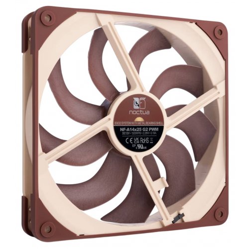 Кулер для корпуса Noctua NF-A14x25 G2 PWM купить в Украине: Киев, Днепр, Харьков, Одесса  | Проверка совместимости, низкая цена, отзывы, характеристики от TELEMART фото