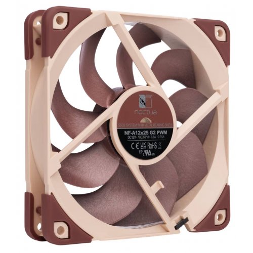 Кулер для корпуса Noctua NF-A12x25 G2 PWM купить в Украине: Киев, Днепр, Харьков, Одесса  | Проверка совместимости, низкая цена, отзывы, характеристики от TELEMART фото