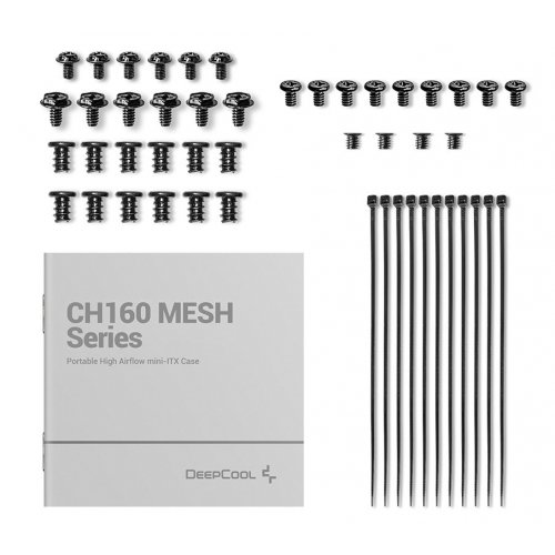 Уцінка корпус Deepcool CH160 Mesh без БЖ (R-CH160-BKNMI0-G-1) Black (Розкрита упаковка, 837082) купити в Україні: Київ, Львів, Хмельницький, Тернопіль, Івано-Франківськ | Перевірка сумісності, низька ціна, відгуки, характеристики від TELEMART фото