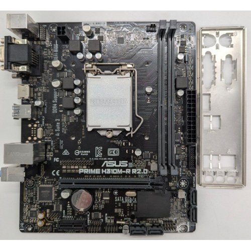 Материнская плата Asus PRIME H310M-R R2.0 (s1151-V2, Intel H310) (Восстановлено продавцом, 837095) купить в Украине: Киев, Днепр, Харьков, Одесса  | Проверка совместимости, низкая цена, отзывы, характеристики от TELEMART фото