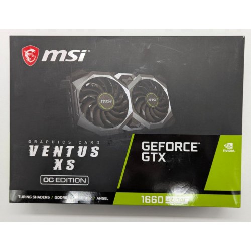 Відеокарта MSI GeForce GTX 1660 SUPER VENTUS XS OC 6144MB (GTX 1660 SUPER VENTUS XS OC) (Відновлено продавцем, 837113) купити в Україні: Київ, Львів, Хмельницький, Тернопіль, Івано-Франківськ | Перевірка сумісності, низька ціна, відгуки, характеристики від TELEMART фото