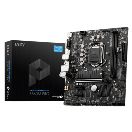 Материнська плата MSI B560M PRO (s1200, Intel B560) (Відновлено продавцем, 837121) купити в Україні: Київ, Львів, Хмельницький, Тернопіль, Івано-Франківськ | Перевірка сумісності, низька ціна, відгуки, характеристики від TELEMART фото