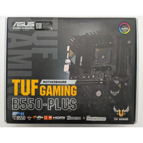 Материнська плата Asus TUF GAMING B550-PLUS (sAM4, AMD B550) (Відновлено продавцем, 837152) купити в Україні: Київ, Львів, Хмельницький, Тернопіль, Івано-Франківськ | Перевірка сумісності, низька ціна, відгуки, характеристики від TELEMART фото