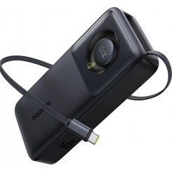 Powerbank Baseus Free 2 Pull 20000mAh 65W with Retractable Cable (P10073700123-00) Cosmic Black