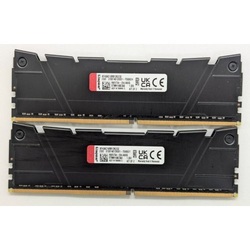 Озу Kingston DDR4 32GB (2x16GB) 3600Mhz FURY Renegade Black (KF436C16RB12K2/32) (Восстановлено продавцом, 837160) купить в Украине: Киев, Днепр, Харьков, Одесса  | Проверка совместимости, низкая цена, отзывы, характеристики от TELEMART фото