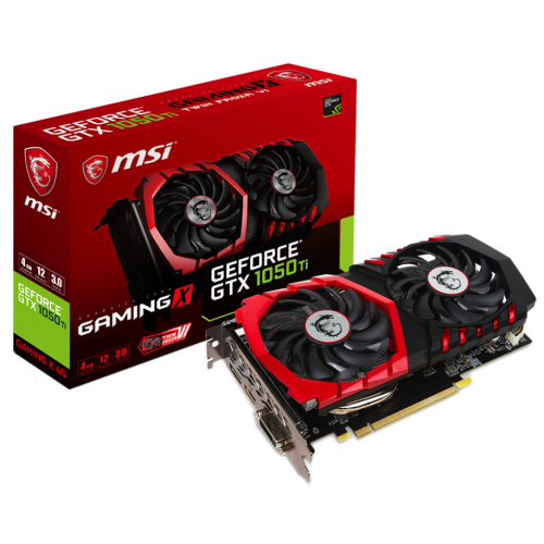 Видеокарта MSI GeForce GTX 1050 Ti Gaming X 4096MB (GTX 1050 TI GAMING X 4G) (Восстановлено продавцом, 837230) купить в Украине: Киев, Днепр, Харьков, Одесса  | Проверка совместимости, низкая цена, отзывы, характеристики от TELEMART фото