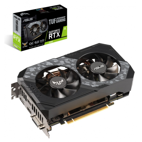 Відеокарта Asus TUF RTX 2060 OC 6144MB (TUF-RTX2060-O6G-GAMING) (Відновлено продавцем, 837234) купити в Україні: Київ, Львів, Хмельницький, Тернопіль, Івано-Франківськ | Перевірка сумісності, низька ціна, відгуки, характеристики від TELEMART фото