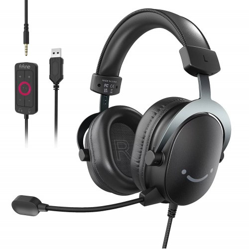 Уцінка навушники Fifine H9 Black (Розкрита упаковка, 837245) купити в Україні: Київ, Львів, Хмельницький, Тернопіль, Івано-Франківськ | Низька ціна, відгуки, характеристики від TELEMART фото