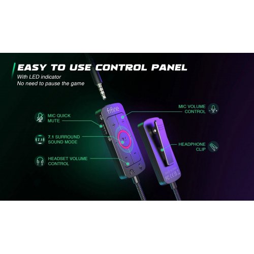 Уцінка навушники Fifine H9 Black (Розкрита упаковка, 837245) купити в Україні: Київ, Львів, Хмельницький, Тернопіль, Івано-Франківськ | Низька ціна, відгуки, характеристики від TELEMART фото