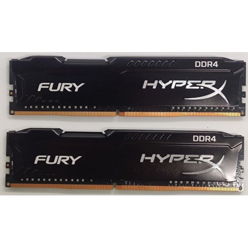 Озу HyperX DDR4 16GB (2x8GB) 2666Mhz FURY Black (HX426C16FB2K2/16) (Восстановлено продавцом, 837250) купить в Украине: Киев, Днепр, Харьков, Одесса  | Проверка совместимости, низкая цена, отзывы, характеристики от TELEMART фото