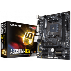 Материнская плата Gigabyte GA-AB350M-D3V (sAM4, AMD B350)