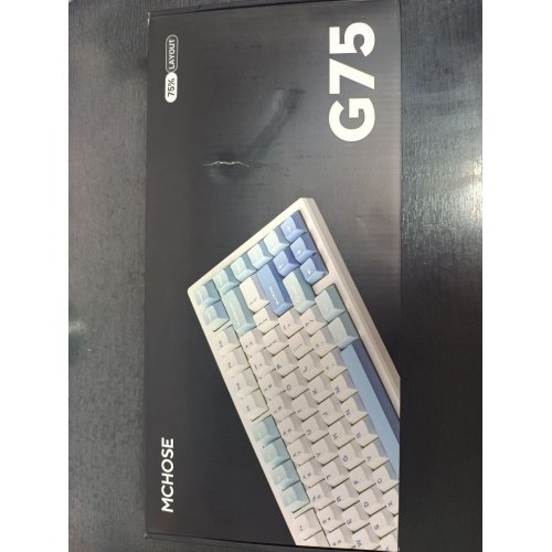 Уценка клавиатура MCHOSE G75 Pro RGB Mechanical Cabbage Tofu Switch Wireless (MC-G75-4A-UA) Blue (Повреждена упаковка, 837503) купить в Украине: Киев, Днепр, Харьков, Одесса  | Низкая цена, отзывы, характеристики от TELEMART фото