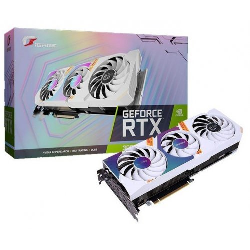 Відеокарта COLORFUL iGame GeForce RTX 3060 Ultra W OC 12G-V 12288MB (iGame GeForce RTX 3060 Ultra W OC 12G-V) (Відновлено продавцем, 837506) купити в Україні: Київ, Львів, Хмельницький, Тернопіль, Івано-Франківськ | Перевірка сумісності, низька ціна, відгуки, характеристики від TELEMART фото