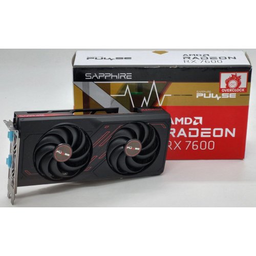 Відеокарта Sapphire Radeon RX 7600 PULSE 8192MB (11324-01-20G) (Відновлено продавцем, 837535) купити в Україні: Київ, Львів, Хмельницький, Тернопіль, Івано-Франківськ | Перевірка сумісності, низька ціна, відгуки, характеристики від TELEMART фото