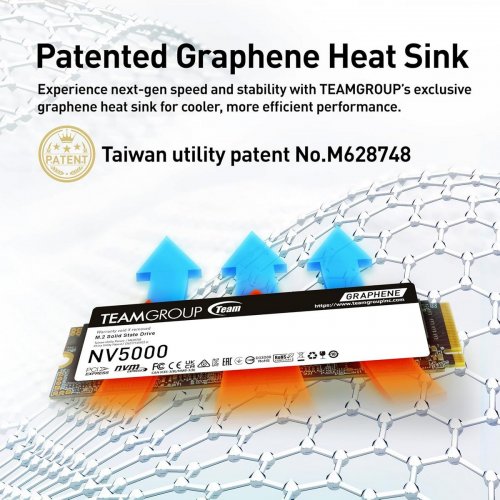 SSD-диск Team NV5000 3D NAND 1TB M.2 (2280 PCI-E) NVMe x4 (TM8FGM001T0C101) купити в Україні: Київ, Львів, Хмельницький, Тернопіль, Івано-Франківськ | Перевірка сумісності, низька ціна, відгуки, характеристики від TELEMART фото