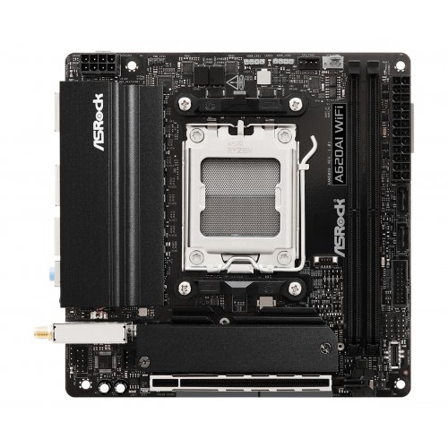 Материнська плата AsRock A620AI WiFi (sAM5, AMD A620A) купити в Україні: Київ, Львів, Хмельницький, Тернопіль, Івано-Франківськ | Перевірка сумісності, низька ціна, відгуки, характеристики від TELEMART фото