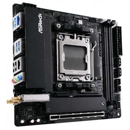 Материнська плата AsRock A620AI WiFi (sAM5, AMD A620A) купити в Україні: Київ, Львів, Хмельницький, Тернопіль, Івано-Франківськ | Перевірка сумісності, низька ціна, відгуки, характеристики від TELEMART фото