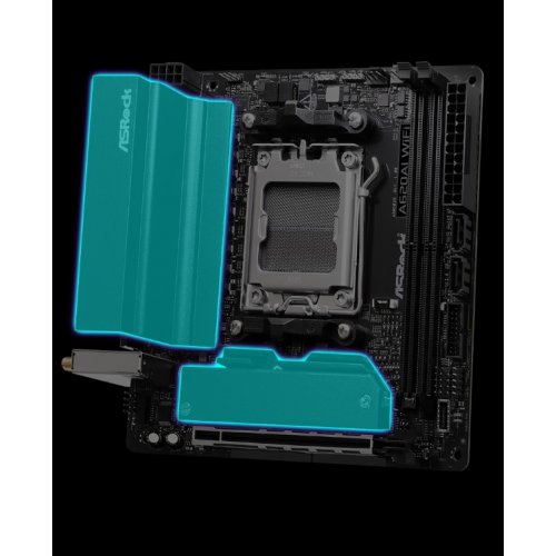 Материнська плата AsRock A620AI WiFi (sAM5, AMD A620A) купити в Україні: Київ, Львів, Хмельницький, Тернопіль, Івано-Франківськ | Перевірка сумісності, низька ціна, відгуки, характеристики від TELEMART фото