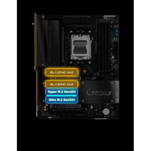 Материнская плата AsRock X870 Taichi Creator (sAM5, AMD X870) купить в Украине: Киев, Днепр, Харьков, Одесса  | Проверка совместимости, низкая цена, отзывы, характеристики от TELEMART фото