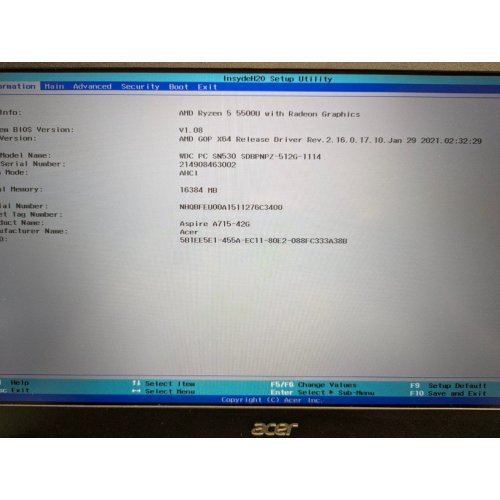 Ноутбук Acer Aspire 7 A715-42G (NH.QBFEU.00A) Charcoal Black (Восстановлено продавцом, 837585) купить в Украине: Киев, Днепр, Харьков, Одесса  | Низкая цена, отзывы, характеристики от TELEMART фото