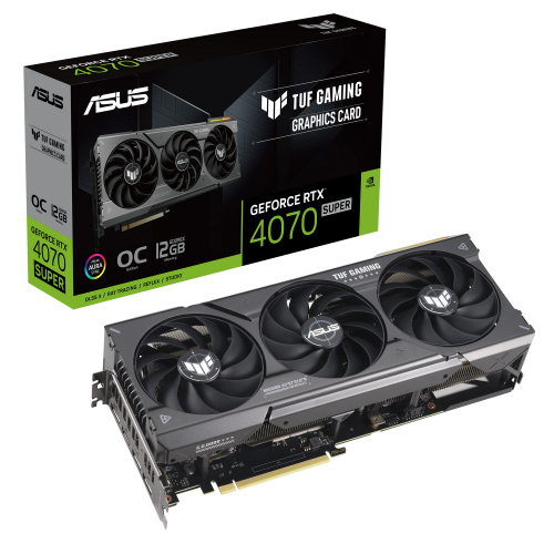 Відеокарта Asus TUF Gaming GeForce RTX 4070 SUPER OC 12228MB (TUF-RTX4070S-O12G-GAMING) (Відновлено продавцем, 837614) купити в Україні: Київ, Львів, Хмельницький, Тернопіль, Івано-Франківськ | Перевірка сумісності, низька ціна, відгуки, характеристики від TELEMART фото