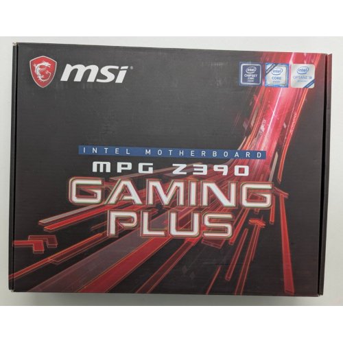 Материнська плата MSI MPG Z390 GAMING PLUS (s1151-v2, Intel Z390) (Відновлено продавцем, 837631) купити в Україні: Київ, Львів, Хмельницький, Тернопіль, Івано-Франківськ | Перевірка сумісності, низька ціна, відгуки, характеристики від TELEMART фото