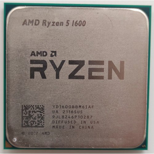 Процесор AMD Ryzen 5 1600 3.2(3.6)GHz sAM4 Tray (YD1600BBM6IAF) (Відновлено продавцем, 837639) купити в Україні: Київ, Львів, Хмельницький, Тернопіль, Івано-Франківськ | Перевірка сумісності, низька ціна, відгуки, характеристики від TELEMART фото