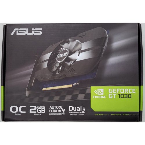 Видеокарта Asus GeForce GT 1030 Phoenix OC 2048MB (PH-GT1030-O2G) (Восстановлено продавцом, 837650) купить в Украине: Киев, Днепр, Харьков, Одесса  | Проверка совместимости, низкая цена, отзывы, характеристики от TELEMART фото