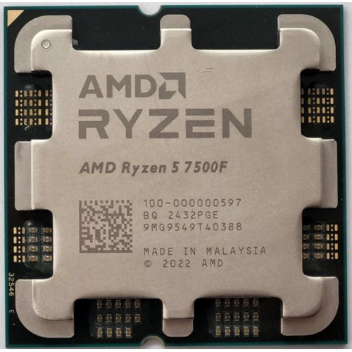 Процесор AMD Ryzen 5 7500F 3.7(5.0)GHz 32MB sAM5 Tray (100-000000597) (Відновлено продавцем, 837663) купити в Україні: Київ, Львів, Хмельницький, Тернопіль, Івано-Франківськ | Перевірка сумісності, низька ціна, відгуки, характеристики від TELEMART фото