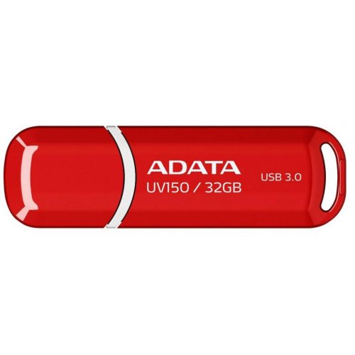 Купить Накопитель A-Data UV150 32GB USB 3.0 Red (AUV150-32G-RRD) - цена в Харькове, Киеве, Днепре, Одессе
в интернет-магазине Telemart фото