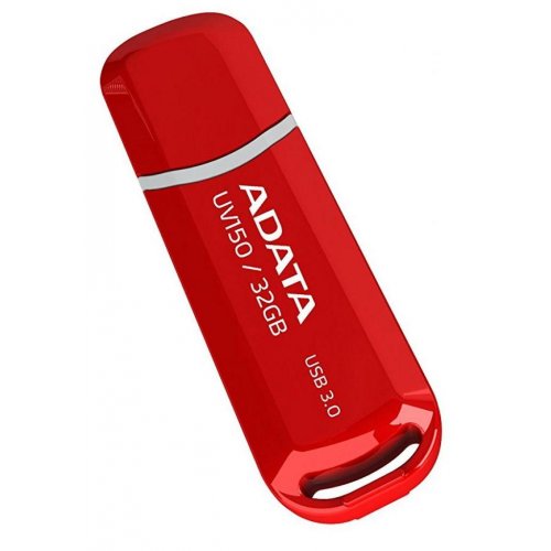 Купить Накопитель A-Data UV150 32GB USB 3.0 Red (AUV150-32G-RRD) - цена в Харькове, Киеве, Днепре, Одессе
в интернет-магазине Telemart фото