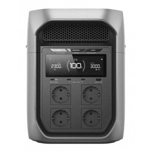 Зарядная станция EcoFlow DELTA 3 Max Plus 3000W 2048Wh (EFD3MP-EU-CBOX) купить в Украине: Киев, Днепр, Харьков, Одесса  | Низкая цена, отзывы, характеристики от TELEMART фото