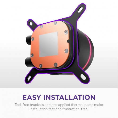 Готовая СВО NZXT Kraken Core 240 RGB (RL-KR24C-B1) Black купить в Украине: Киев, Днепр, Харьков, Одесса  | Проверка совместимости, низкая цена, отзывы, характеристики от TELEMART фото