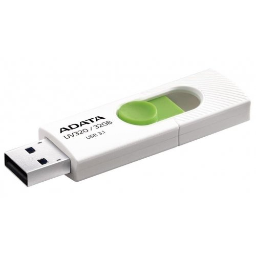 Купить Накопитель A-Data UV320 32GB USB 3.1 White/Green (AUV320-32G-RWHGN) - цена в Харькове, Киеве, Днепре, Одессе
в интернет-магазине Telemart фото