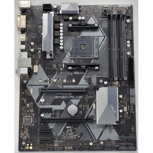 Материнская плата Asus PRIME B450-PLUS (sAM4, AMD B450) (Восстановлено продавцом, 837887) купить в Украине: Киев, Днепр, Харьков, Одесса  | Проверка совместимости, низкая цена, отзывы, характеристики от TELEMART фото