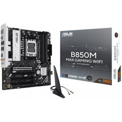 Уценка материнская плата Asus B850M MAX GAMING WIFI (sAM5, AMD B850) (Следы использования, 837890)