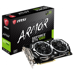 Відеокарта MSI GeForce GTX 1060 Armor OC 6144MB GDDR5X (GTX 1060 ARMOR 6GD5X OC) (Відновлено продавцем, 837892)